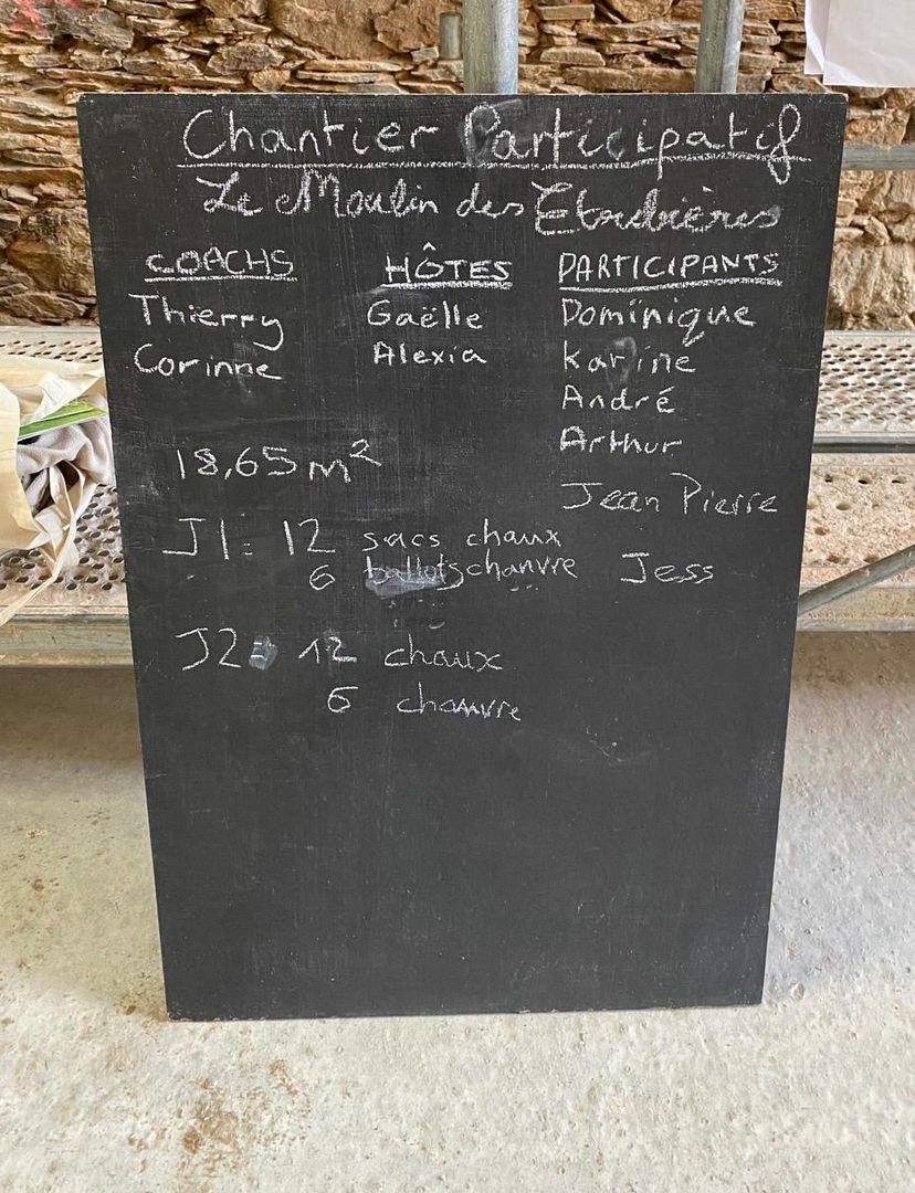 Chantier chaux-chanvre tableau