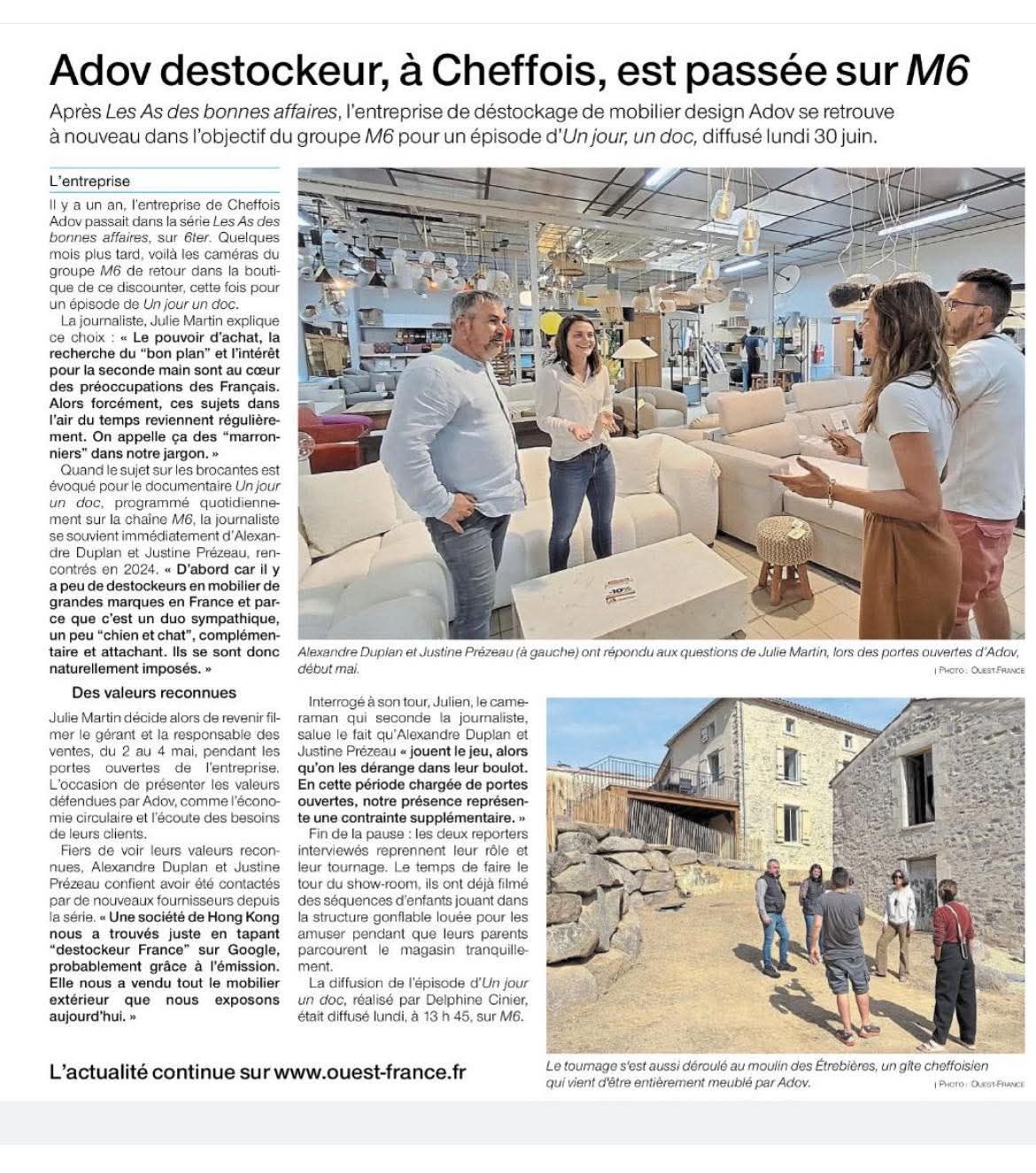 Article Ouest France