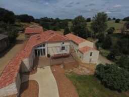 Vue aerienne du gite