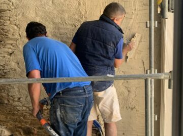 application of stone rendering