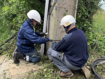 Removal of electricity poles