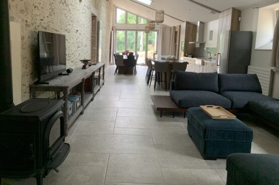 Salle de vie Gite de charme grande capacité